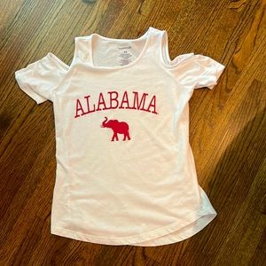 Alabama Gameday Girls T-shirt Cold Shoulder